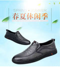 Men's spring new soft leather loafers business casual men's leather shoes slip-on tiktok viral hot seller