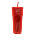 Star ⭐️ same style plastic cup durian cup wholesale high-looking straw cup with paper box water cup logo colorful electroplating