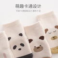 Babibele newborn crawling suit autumn and winter style dot glue non-slip cartoon terry heattech floor socks knee pads suit
