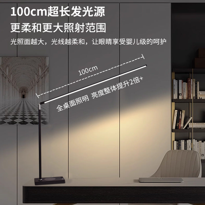 Student desk study desk lamp kids reading reading and writing full spectrum eye protection lamp can be usb and wireless charging