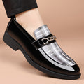 New plus size patent leather casual shoes - european & american style, pointed toe, trendy men's shoes for stylists, business & formal wear