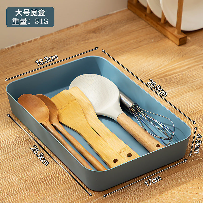 Kitchen Supplies Tableware Storage Box Desktop Seasoning Box Plastic Food Grade Drawer Organizing Storage Box Chopsticks Storage