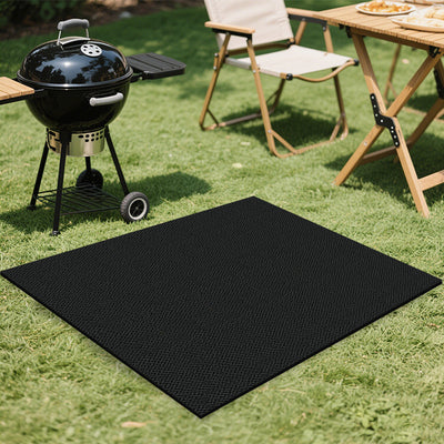 Pvc floor mat outdoor flame retardant grill outdoor double-sided insulation fireplace thickened protective waterproof protective mat