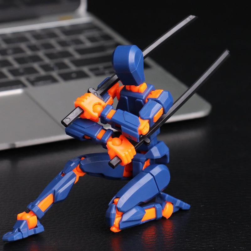 Multi-joint movable doll 3d printed hand board lucky 13 doll full body movable robot decompression toy artifact