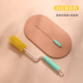 Silicone bottle brush 360 degree rotate baby pacifier brush straw brush bottle brush cleaning suit cleaning brush
