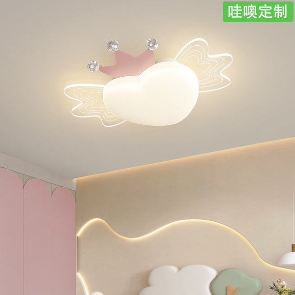 [Wow] Eye protection cream wind 2025 new girl girl cartoon children's room lamp princess room ceiling lamp