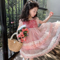 Girls' dress  summer new fashionable princess dress baby girl summer dress baby cake dress 6y114