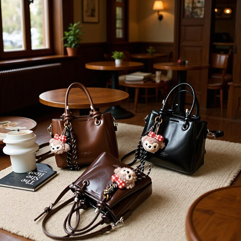 High-quality chic women's bag 2025 new arrival - trendy versatile shoulder & crossbody bag, fashionable leather tote bucket bag