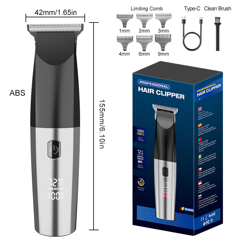 waterproof professional electric hairdresser fast charging oil head hair salon bald electric clipper for home hairdressing clipper