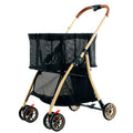 Multifunctional pet shopping cart - lightweight, one-click foldable stroller for small to medium cats and dogs