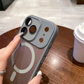 Yadun skin-feeling frosted magnetic suction suitable for apple 17pro mobile phone case iphone16/15 lens film anti-fall sheath