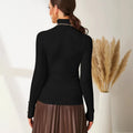 sense of designeasiest for matchsilmslimming look inner bottom shirttopsfrenchlong sleevesknitting shirt