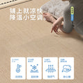 Cooling mat rug for living room, vintage style, summer ice silk, wash-free, wipeable, sofa coffee table, high-end light luxury floor mat, stain-resistant