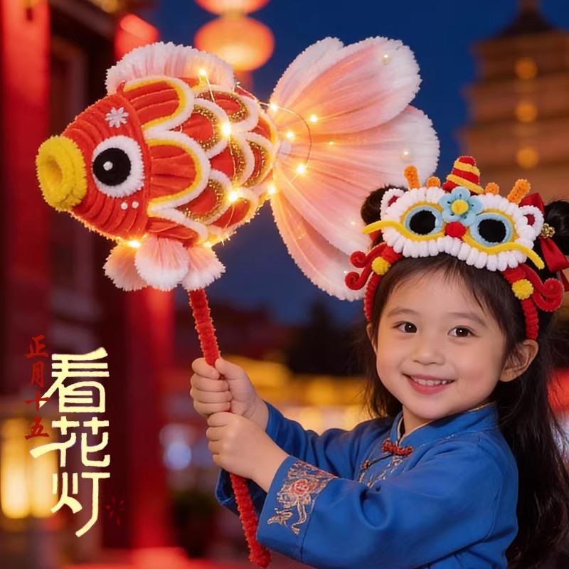 Chinese intangible cultural heritage horse year diy craft kit - complete gift box set for kids, girls, toys, kindergarten, new year's gift