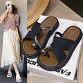 Influencer-approved camellia rhinestone slides - women's summer fashion sandals, perfect for dressing up with skirts, open toe style