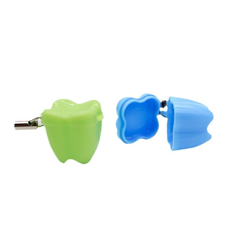 Children's baby tooth box, tooth change box, pendant, baby tooth storage box, colored plastic small tooth box, tooth storage box, tooth change box.