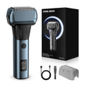 Wholesale floating five-blade aluminum foil electric shaver reciprocating washable digital display fast charging shaving razor cross-border