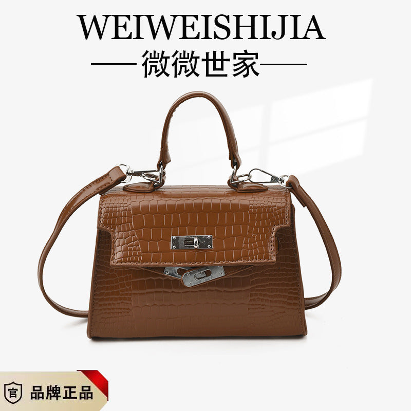 Kelly handbag bag for women this year's best selling crocodile pattern small square bag with super good texture classyniche style shoulder crossbody bag