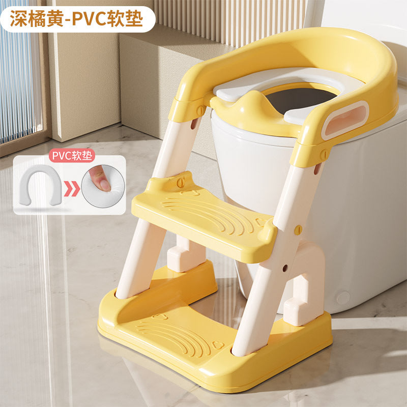 Kids toilet toilet stairs male child urinal basin ring female baby special baby foldable ladder foot stool