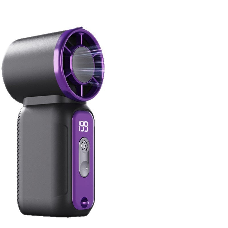 2026 cross-border df97 handheld small fan usb handheld hanging neck three-purpose charging turbine violent mini fan