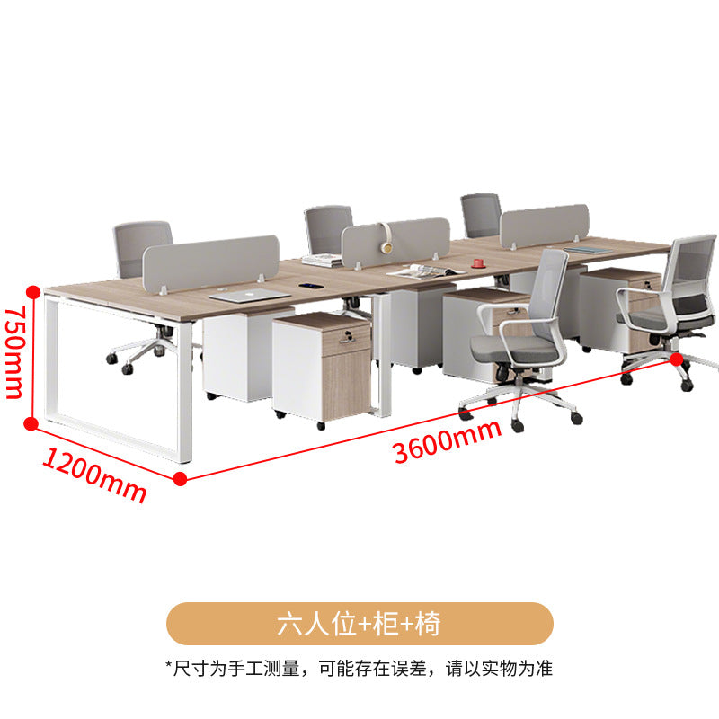 Saint li company screen office desk minimalist modern employee workstation computer desk office desk and chair combination