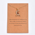 Birthstone necklace set wholesale - european & american cross-border, light luxury, niche design, diamond-studded moon & star pendant necklace for women
