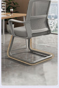 Computer chair, comfortable and long-sitting office chair, adjustable swivel chair, for home student dormitory conference staff bow-shaped back chair