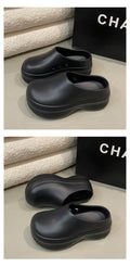 Baotou slippers women's 2025 new autumn outwearthick solewaterproof chef shoes fashioneasiest for match cross-border wholesale