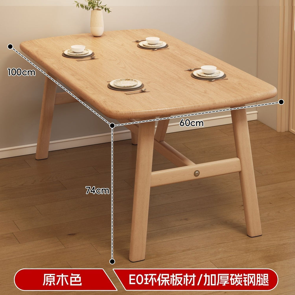 Dining table for homesmall apartment modern rectangular dining commercial noodle shop table and chair scandinavian rental room dining table