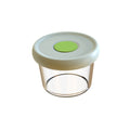 Kids glass food supplement box silicone fresh cover portable tableware box baby food supplement box can be steamed and cooked wholesale storage box