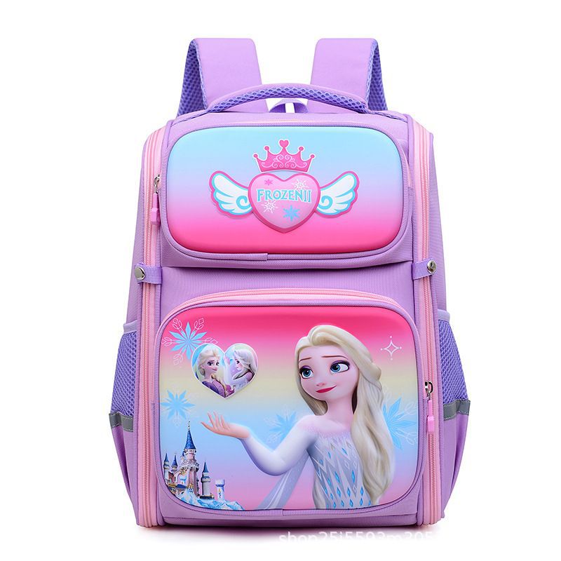 School bag for primary school students, grades 1-3, men's and women's cartoon animation children's space bag, large-capacity load-reducing spine backpack