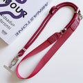 Trendy wide shoulder strap crossbody phone case lanyard with lambskin patchwork, adjustable strap, anti-lost chain for outdoor travel