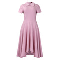 Export women's summer fashioneleganthigh waist banquet large swing skirt asymmetricalelegance evening party african dress