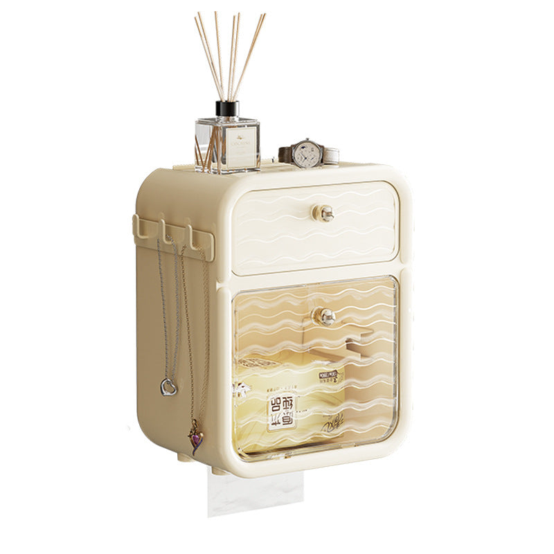 No punching toilet tissue box waterproof Internet celebrity high-end creative shelf wall-mounted toilet pumping carton wall-mounted