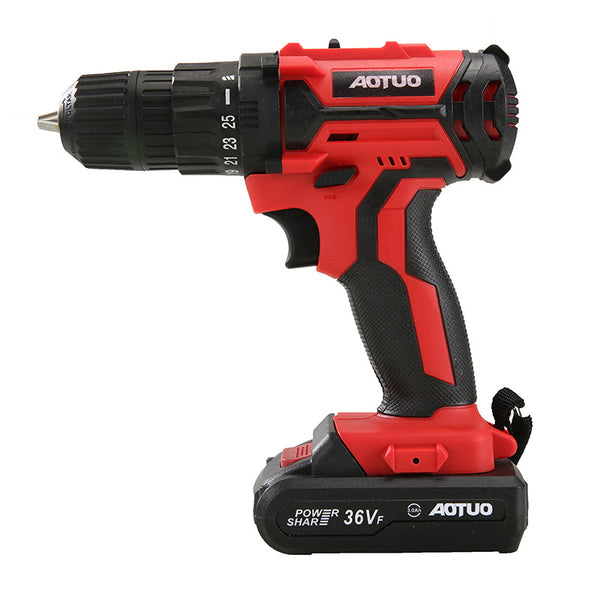Upgraded charging drill, lithium battery drill 36V electric screwdriver screwdriver, hand drill, power tool drill