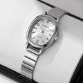 new arrival alloy bamboo steel band oval case arabic numerals watch factory direct sales quartz watch