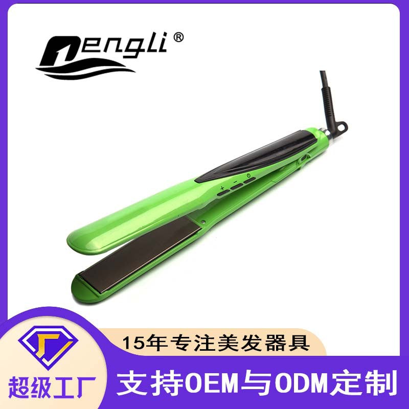 exclusive supply of roll and straight hair curling iron, lcd temperature control display, electric splint, hair straightener, hair straightener