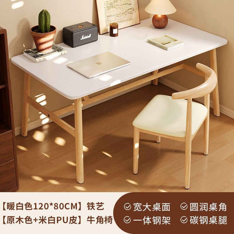 Computer desk bedroom for home desk office table girl casual workbench rectangular simple rental house table and chair