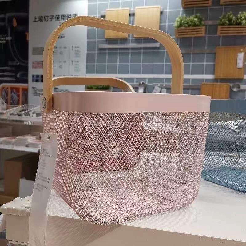 Multifunctional milk purple ruisato cut out storage basket ins high value desktop for home miscellaneous basket storage storage box