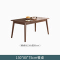 Minimalist home square solid wood dining table walnut color table dining table and chair set solid wood dining table and chairs