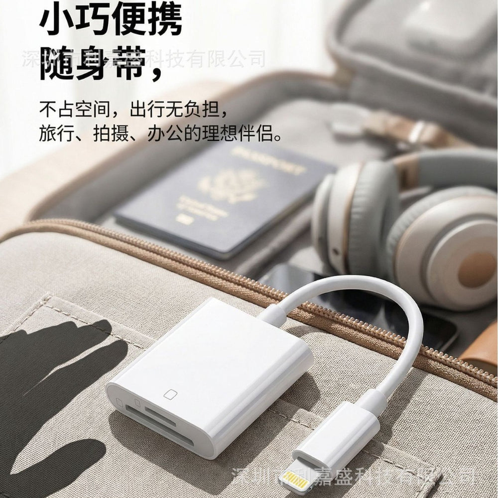 Type-c phone sd card reader, compatible with apple 15, otg adapter cable, tf memory card storage, usb 2-in-1