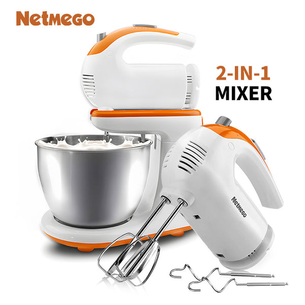 Lemigao Electric Egg Beater Desktop Handheld Mixer Dual-purpose Household Dough Mixer Cream Beater Egg Beater
