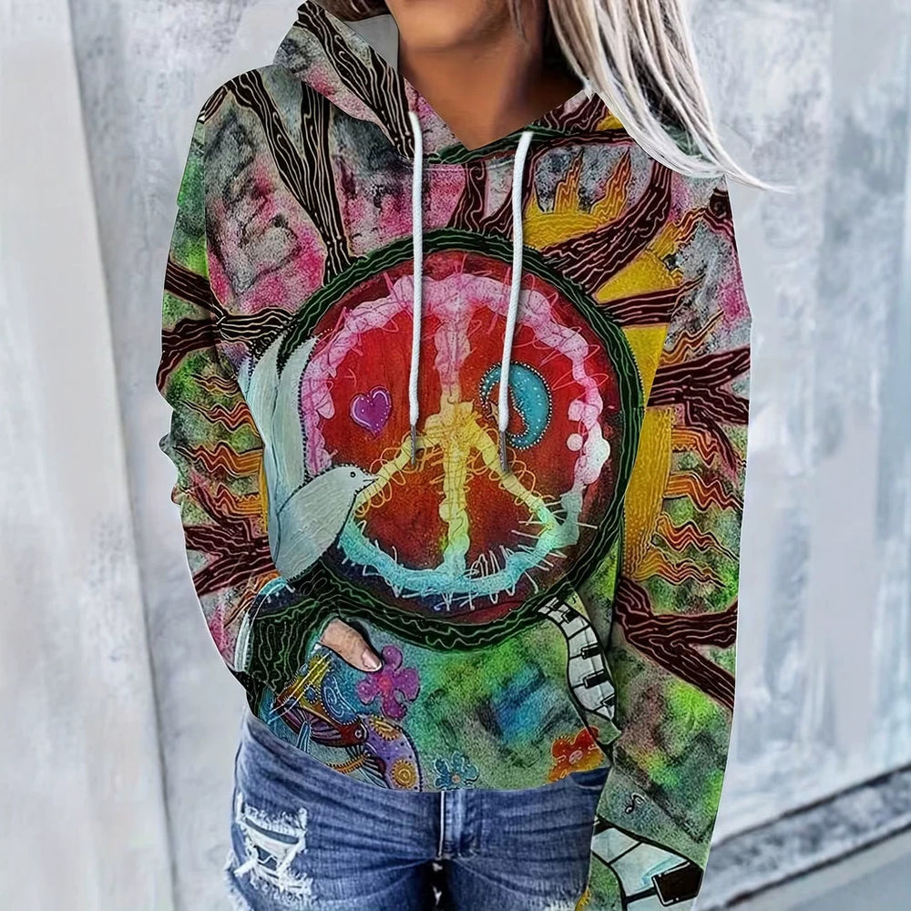 hot-selling women's hoodies, new casual loose long-sleeved hooded sweatshirts, dropshipping available