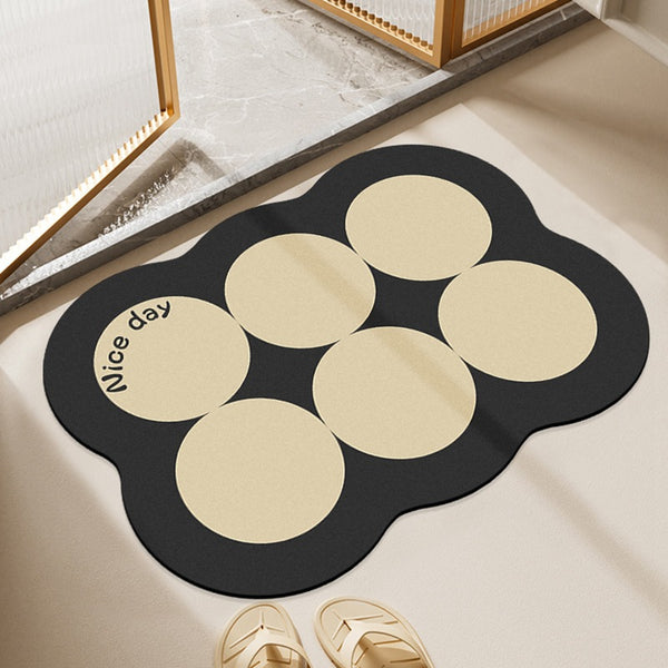 Bathroom diatom mud absorbent cushion toilet door non-slip floor mat toilet bathroom carpet entrance door mat