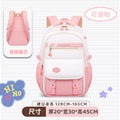 2024 cuhk student backpack - minimalist canvas bag, large capacity backpack for junior high and college girls, spine-protecting, lightweight, campus style