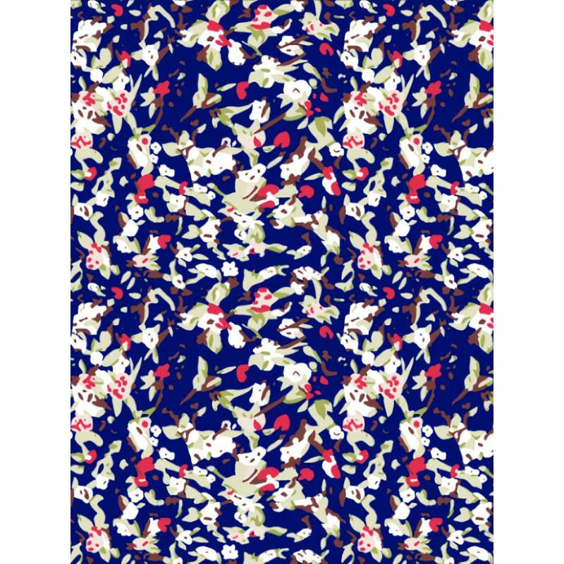 cross-border listing: new  original women's elegant floral print ruched short-sleeve dress