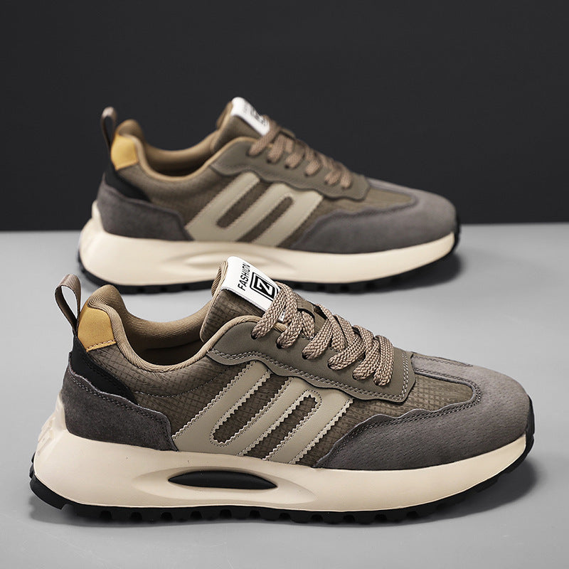 Men's spring new arrivals: argan shoes, trendy sneakers, men's leather running shoes, lightweight soft-soled athletic casual shoes for men