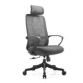 Black frame and black seat (with headrest)-one-piece armrest