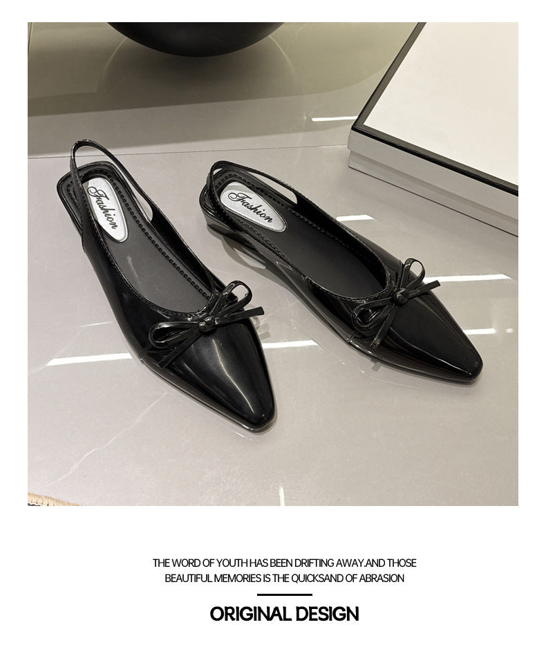 French high heel closed-toe sandals, fairy shoes, 2025 new spring/summer collection, elegant socialite nude pointed-toe pumps