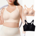Fashionexport fatmm seamlessplus sizeintimates female big breasts show small push-up side closing beautiful back sports intimates